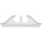 Ekena Millwork Rams Head Architectural Grade PVC Combination Pediment, 74"W x 25-3/8"H x 2-3/4"P PEDPC074X255RHP00 - alternate 5
